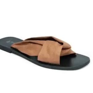 Wonderly Cognac Brown Knotted Sandals